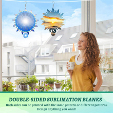 6 stuks 8 inch sublimatie windspinner blanks voor binnen- en buitendecoraties en een perfect cadeau voor vrouwen, moeders en echtgenotes