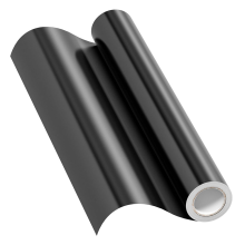 Zwart PermanentVinyl 30,48 cm x 12,22 m 1 rol glanzend zelfklevend vinyl, gemakkelijk te snijden en te verwijderen voor doe-het-zelf knutselstickers