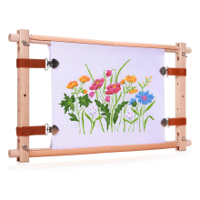 Houten kruissteekframe - Naaldpuntborduurwerk-rolframe - Borduur-quiltframe voor