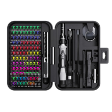 Precisieschroevendraaierset met kleurgecodeerde identificatie, 132-in-1 mini magnetische reparatiesets, opbergdoos