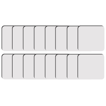 18 stuks sublimatie vierkante onderzetters blanco bulk MDF hardboard kurk onderzetters blanco