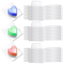 150 verpakkingen wassmeltcontainers, smelt enkele vierkante clamshell-mal, helder vierkant, leeg plastic