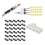 30-pack dubbele draad plug-in connector, pluggable 2/3/4 pin 4-weg LED-connectoren laagspanning 1