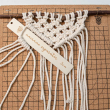 Macramébord met spelden, dubbelzijdige projectroosters, 12 inch handgemaakte vlechtinstructies