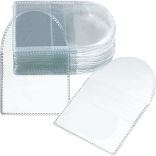 100 stuks enkele muntflipzakken, 2 inch individuele doorzichtige plastic hoezen, kleine houders