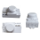 5,8 GHz microgolfradarsensor, schakelaar, LED-licht, bewegingsdetector 2