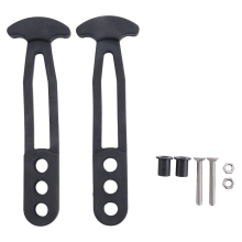 2-pack telescopische bootladder, rubberen band, vaste slotriem, verstelbare 3-gats voor pontonjachtdak