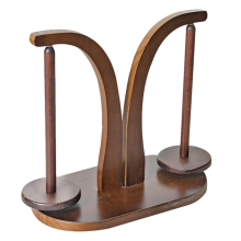 Garenhouder, magnetische bol met dubbele spindel, draaibaar houten naaigereedschap voor breien, doe-het-zelf-knutselen