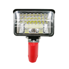 Draagbare LED-werklamp voor 12V-accu, 7200LM 144W verstelbare zaklamp, draadloos, op accu's werkend, schijnwerper