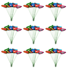 100 stuks PVC vlinders voor buiten, tuindecoratie, vlinders voor kantoor en tuin, 25 cm