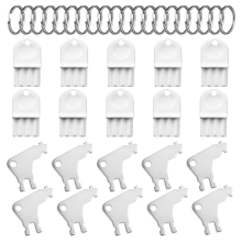 20 stuks sleutels voor papieren handdoekdispensers, plastic en metalen toilethoudersleutels met 20 ringen