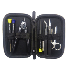9 in 1 DIY reparatieset + tang, keramiek, pincet, opvouwbare schaar, spiraalboor, schroevendraaier, handset