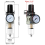 1/4 inch luchtcompressorfilterregelaarcombo AW2000-02 - messing elementen, maximale druk van 150 PSI, compact ontwerp 6