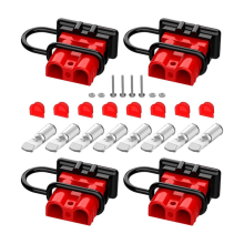 Anderson Connector, 50AMP 6-12 Gauge Accu Snelkoppeling met Stofplug 12V-36V Ontkoppelen