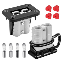2-pack 6-10 gauge 12V tot 36V accu snelkoppeling/-ontkoppeling met montagebeugel 50A kabelboom stekkerconnectorkit