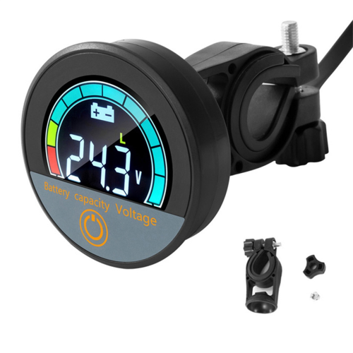 5918 DC8-100V Digitale Ronde Voltmeter Waterdichte Batterij Capaciteitsmonitor Auto Voltage Meter Tester B 1