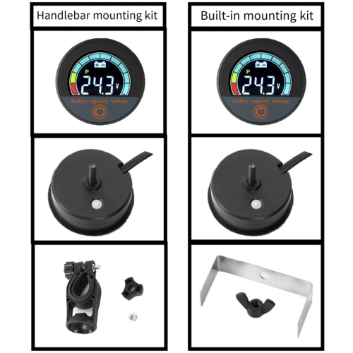 5918 DC8-100V Digitale Ronde Voltmeter Waterdichte Batterij Capaciteitsmonitor Auto Voltage Meter Tester B 2