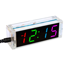 Kleurrijke digitale klok Elektronische kit DIY-onderdelen Componentenset Lassen Experiment