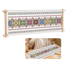 32,8 x 12 inch kruissteekframe, borduurrol, houten naaldwerkstandaard, cliptool