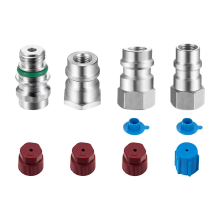 4 stuks VA-LH11 A/C R-12 naar R-134a Retrofit conversieadapter passend voor 1/4 SAE-schroefdraad lage hoge zijde