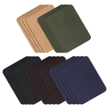 Strijkreparatiepatch, 20 stuks meerkleurige stoffen patches voor kledingmaat 9,8 cm x 12,8 cm