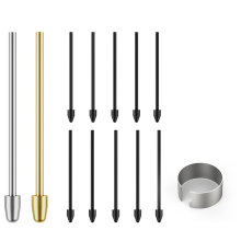 Voor 2 penpunten, metalen punten, vervangende punten/punten, navulaccessoires 12 stuks