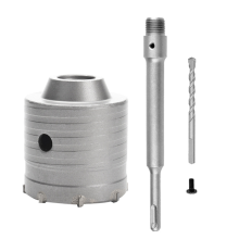 SDS Plus boorhamer, wandgatzaag, boorset, freesgereedschap met ronde schacht, betoncementsteenopener, 65 mm