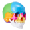 Menselijke schedelmodel, levensgroot geschilderde anatomie PVC anatomisch A 2