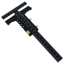 Houtbewerkingsmeetinstrument - Schuifmaat van aluminiumlegering, vierkante meetlat voor afschrijven en frame-liniaal A