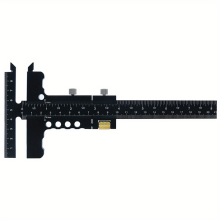 Houtbewerkingsmeetinstrument - Vierkant aftekenen, markeren, kaderliniaal, aluminiumlegering, schuifmaat