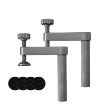 2 stuks bankklem met antislipmat, 19 mm aluminium verstelbare tafelklemmen voor houtbewerkingsgereedschap