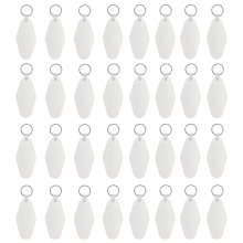 32 stuks sublimatie blanco hotel motel sleutelhanger bedrukken sleutelhangers doe-het-zelf labels voor en bagagelabel
