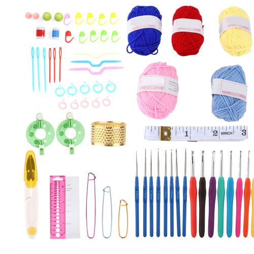 Knitting Kit DIY Blue Chrysanthemum Plastic 2