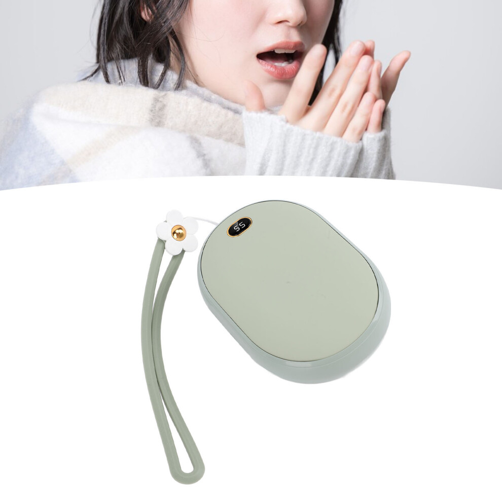 Usb Hand Warmer 10000Mah Power Bank Double Sided Heating Green 4001331119160