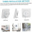 Digital Lcd Display Waterproof Bathroom Wall Clock  Temperature Timer 3
