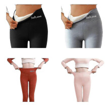 (5XL, red) 2023 New Women's Thermo Leggings Thick Fleece Lining For Keep Warm Pants M-5xl