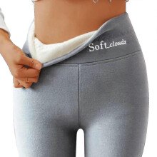 (XL, Gray) 2023 New Women's Thermo Leggings Thick Fleece Lining For Keep Warm Pants M-5xl