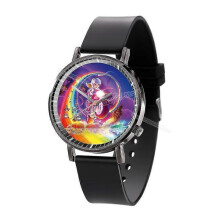 (Mario-15) Super Mario Bros Movie Watch Luigi Wristwatch Leather Printing Watch Cartoon Quartz Electronic Watch Toy Birthday Party Gift New