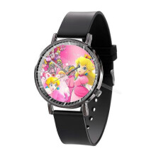(Mario-20) Super Mario Bros Movie Watch Luigi Wristwatch Leather Printing Watch Cartoon Quartz Electronic Watch Toy Birthday Party Gift New
