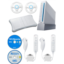 Nintendo Wii Console Mario Kart Sonic Sports Resort 2 Remotes Motionplus 2 Nunchuks Fit Balance Board - Refurbished