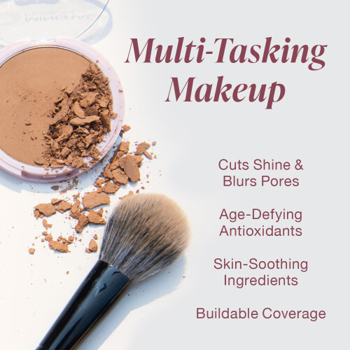 Mineral Fusion Makeup Pressed Powder Foundation Deep 4  0.32 oz 1