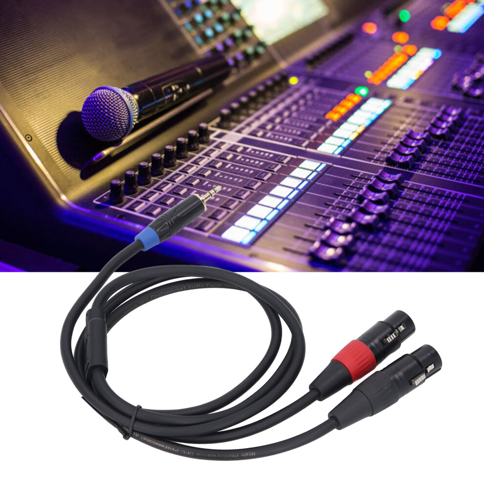 Dual Female Xlr To 3.5Mm Y Splitter Cable, 3M/9.8Ft, Microphone Adapter 7621331122013