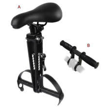 (B) Kids Bike Seat For Mountain Bikes Front Mounted Bicycle Seats Easy To Install For Children