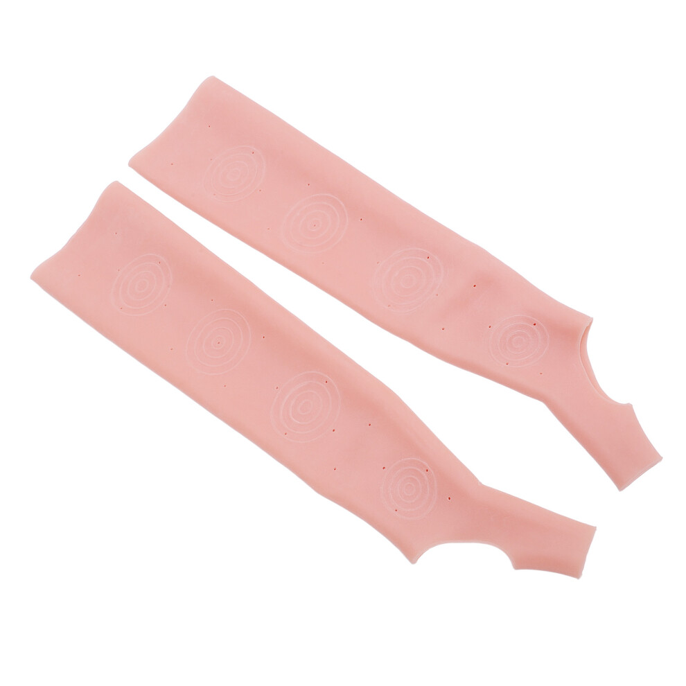 Pair Arm Moisturizing Sleeve Soft Elastic SEBS Slip Resistant Thumb Hole