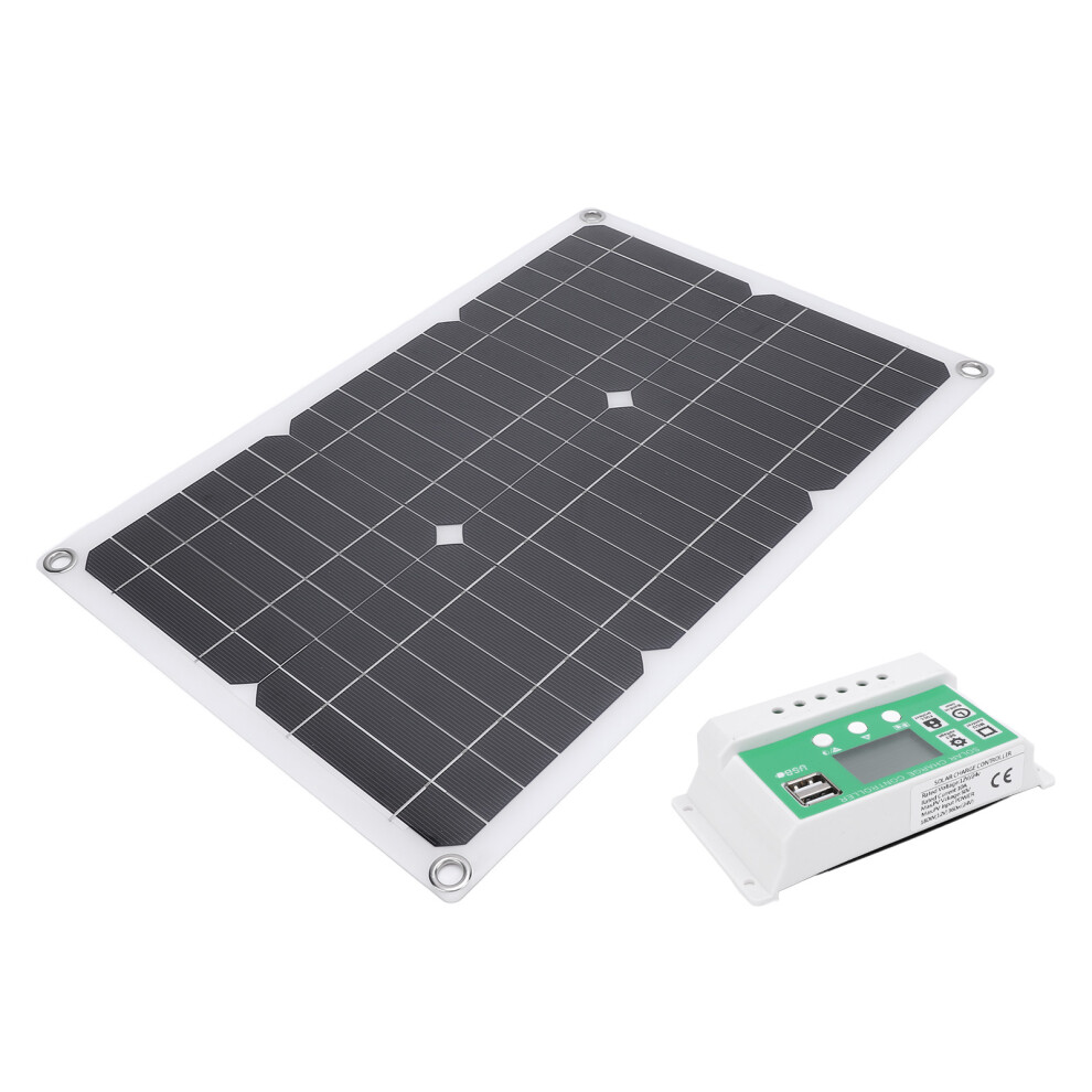 20W Portable Solar Panel Kit With Usb, 42X28cm, Water-Resistant 8461331130279