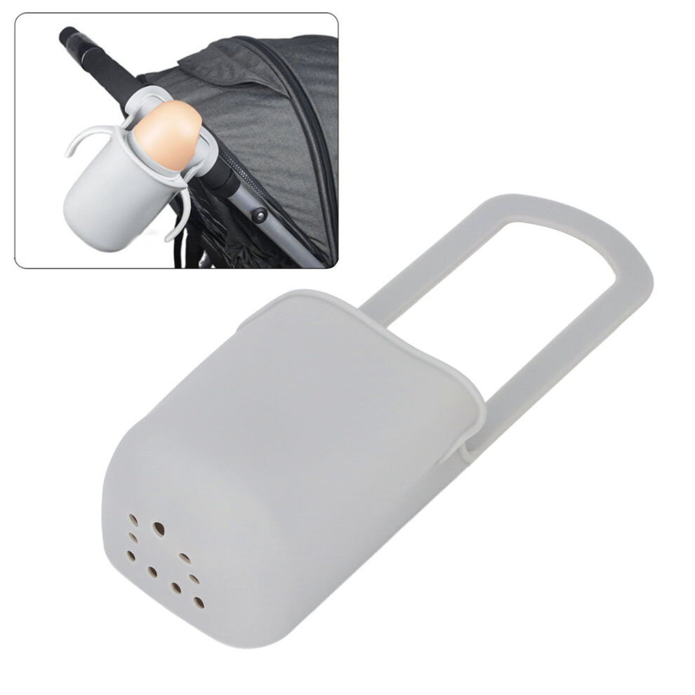 Soft Silicone Cup Holder For Treadmill, Bike, Stroller, Gray