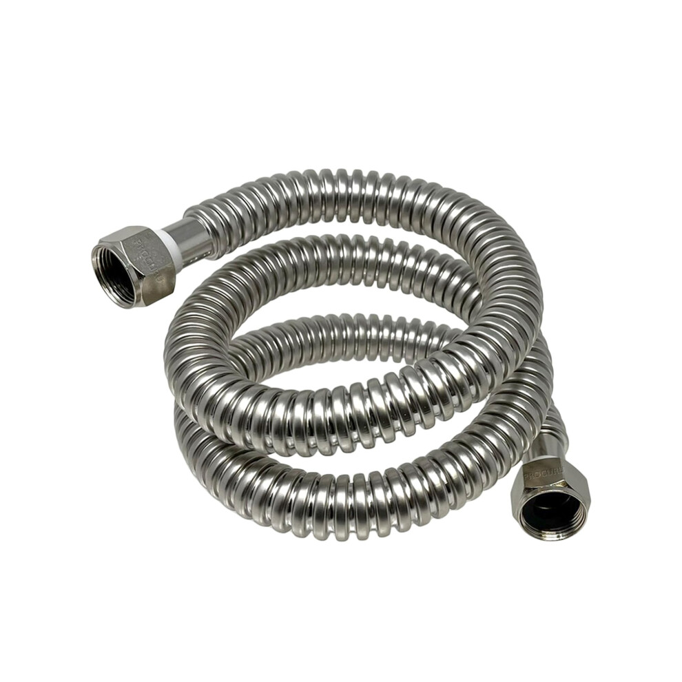 Procuru 1-Pack 3/4"""" Fip X 60"""" (5Ft) Stainless Steel Water Heater Flex Connector Certified Safe (6Waa60-1P) 810162572136