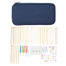 Knitting Kit Ergonomic Design Portable Bamboo