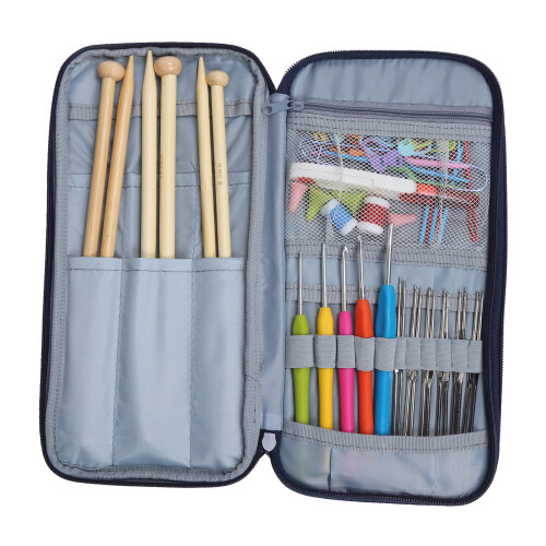 Knitting Kit Ergonomic Design Portable Bamboo 1