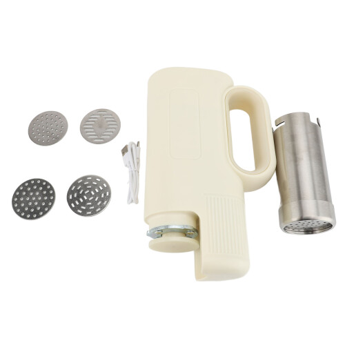 Electric Pasta Maker 5-in-1 with Shaping Discs for Spaghetti & Ramen 1